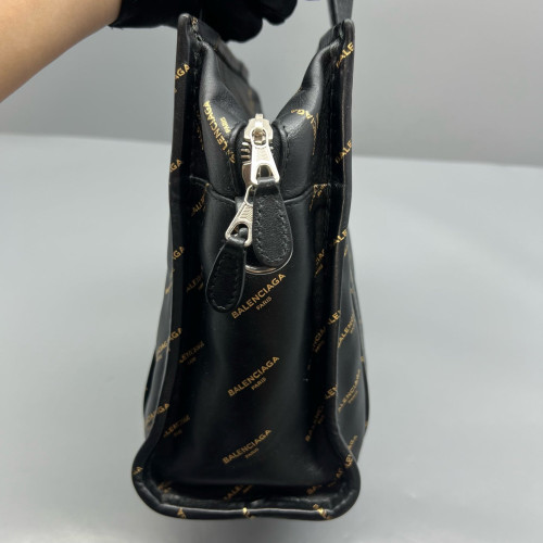 Balenciaga Xs Bazar Shopper Tote Calfskin Black