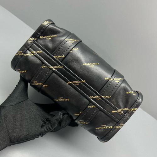 Balenciaga Xs Bazar Shopper Tote Calfskin Black