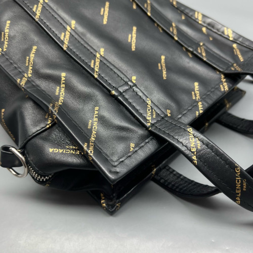 Balenciaga Xs Bazar Shopper Tote Calfskin Black