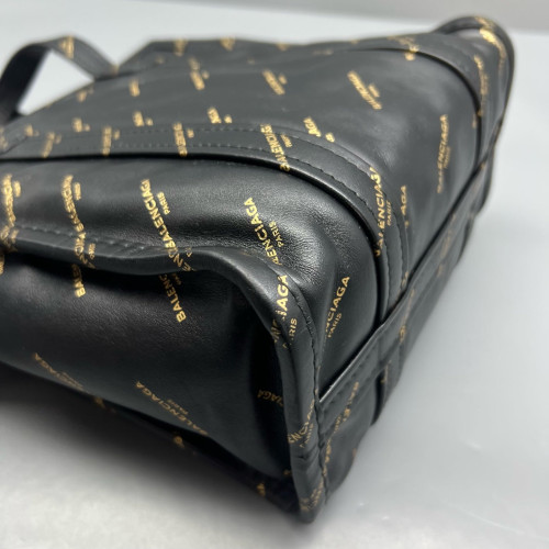 Balenciaga Xs Bazar Shopper Tote Calfskin Black