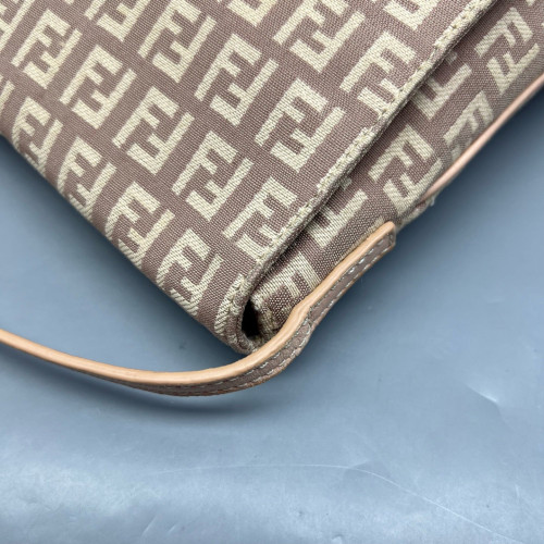 Fendi Crossbody Bag Zucca Calfskin Beige Light Tan Fendi Crossbody Bag Zucca Calfskin Beige Light Tan