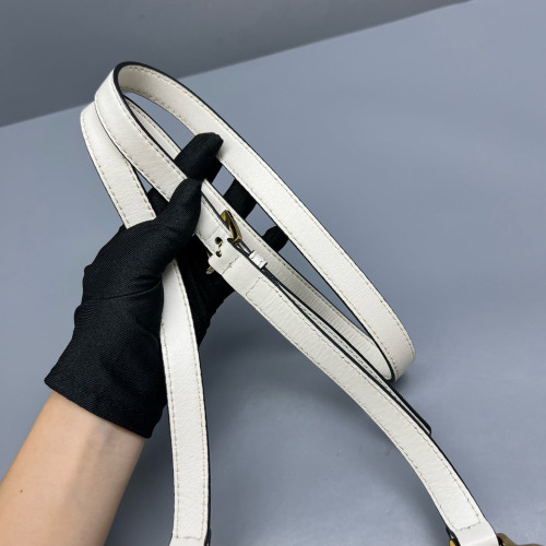 Miu Miu Crystal Embellished Madras Shoulder Calfskin White Miu Miu Crystal Embellished Madras Shoulder Calfskin White