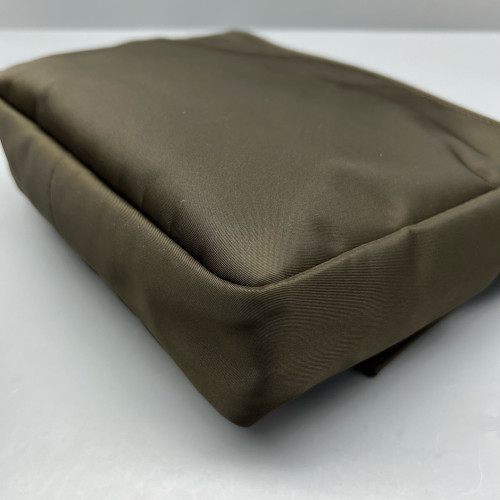 Fendi Messenger Nylon Calfskin Dark Green Dark Brown