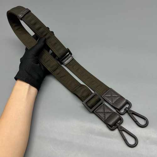Fendi Messenger Nylon Calfskin Dark Green Dark Brown