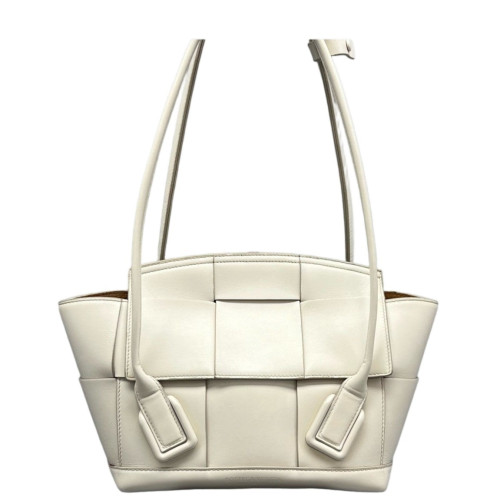 Bottega Veneta Small Arco Intrecciato Nappa White