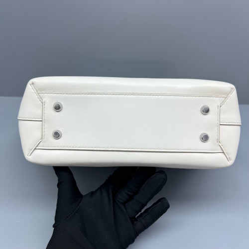 Bottega Veneta Small Arco Intrecciato Nappa White