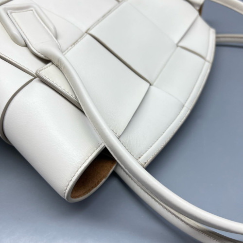 Bottega Veneta Small Arco Intrecciato Nappa White