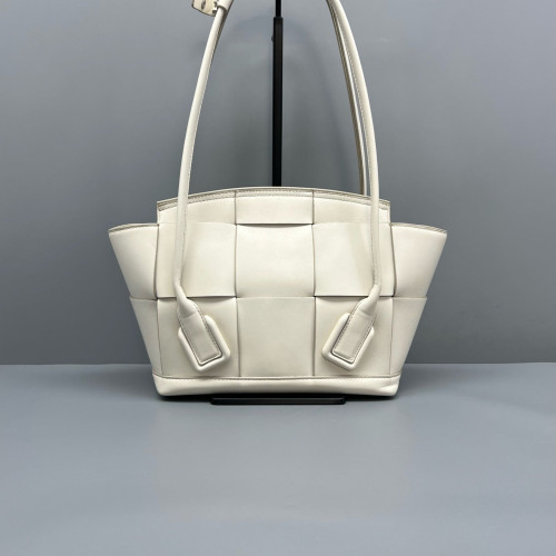 Bottega Veneta Small Arco Intrecciato Nappa White