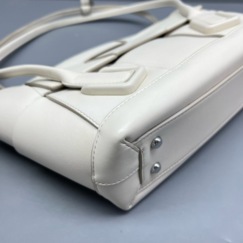 Bottega Veneta Small Arco Intrecciato Nappa White