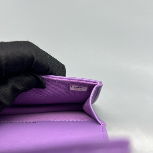 Chanel Quilted Waist Bag Calfskin Purple