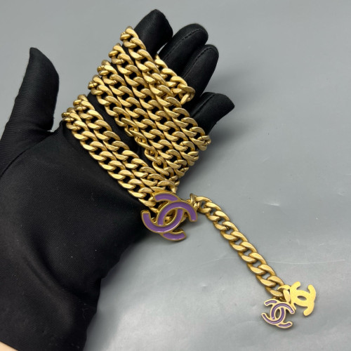 Chanel Quilted Waist Bag Calfskin Purple