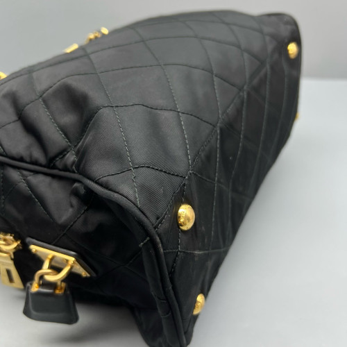 Prada Boston Bag Tessuto Nylon Black