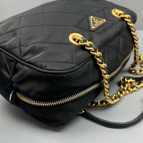 Prada Boston Bag Tessuto Nylon Black