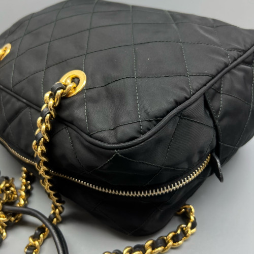 Prada Boston Bag Tessuto Nylon Black