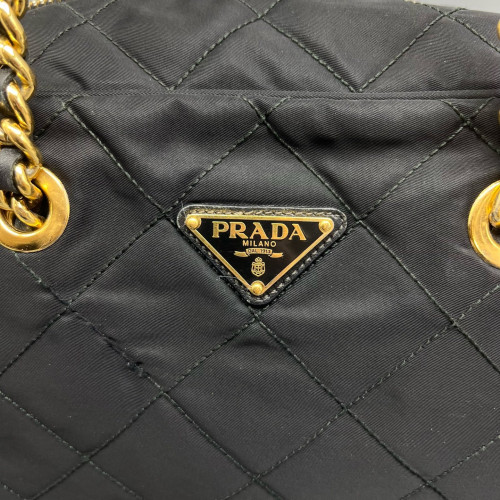 Prada Boston Bag Tessuto Nylon Black
