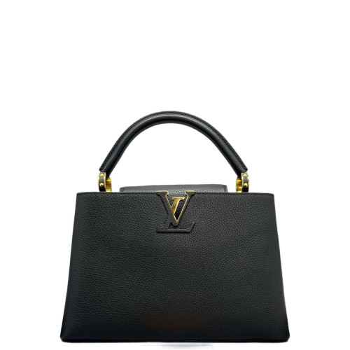 Louis Vuitton Capucines PM Calfskin Black