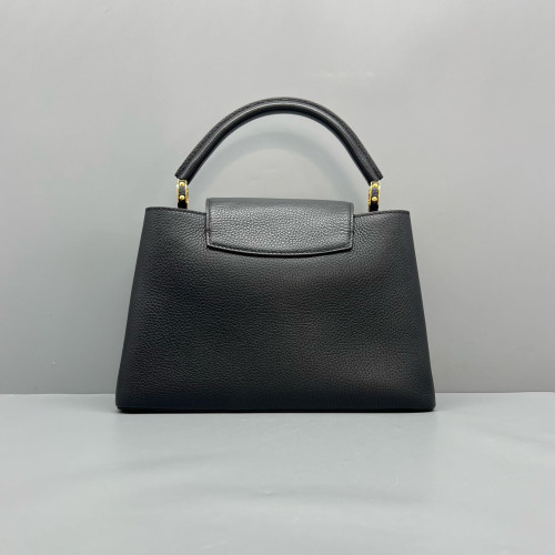 Louis Vuitton Capucines PM Calfskin Black