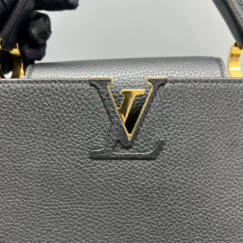 Louis Vuitton Capucines PM Calfskin Black