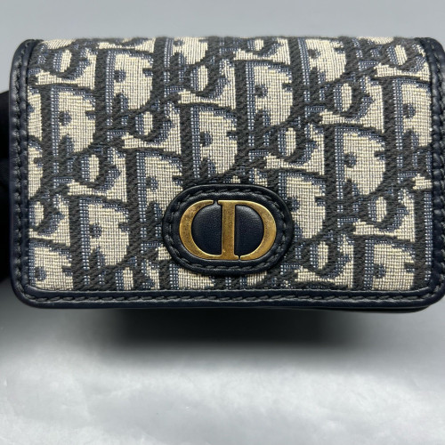 Dior Small 30 Montaigne Avenue Bag Oblique Blue