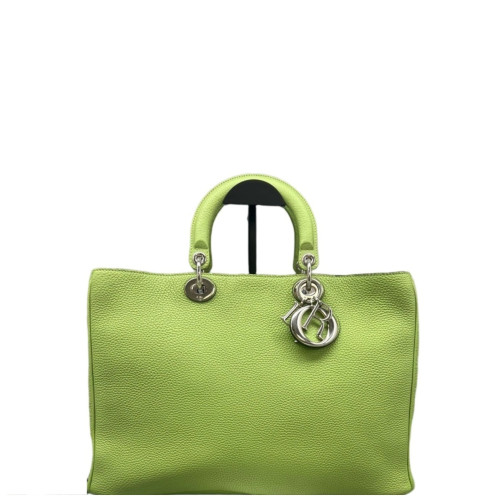 Dior Large Diorissimo Tote Grained Calfskin Light Green