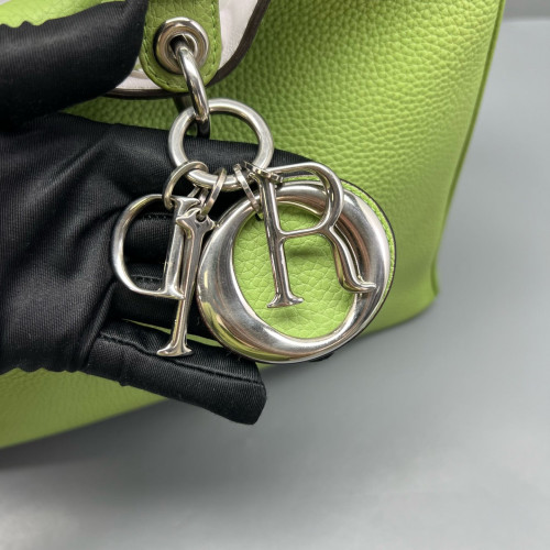 Dior Large Diorissimo Tote Grained Calfskin Light Green