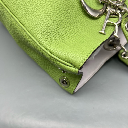 Dior Large Diorissimo Tote Grained Calfskin Light Green