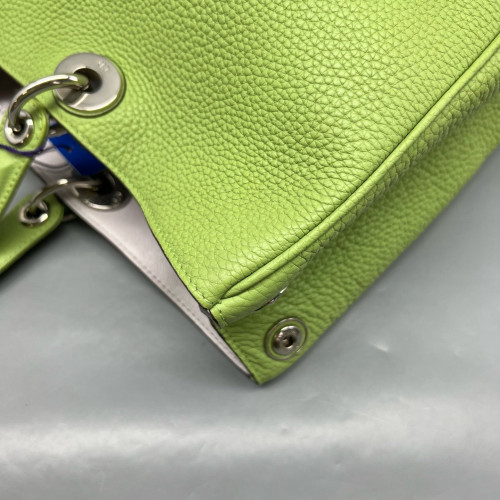 Dior Large Diorissimo Tote Grained Calfskin Light Green