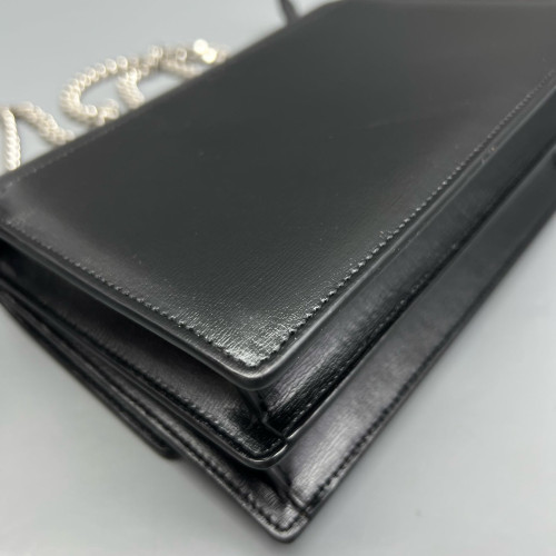 Yves Saint Laurent Medium Sunset Calfskin Black