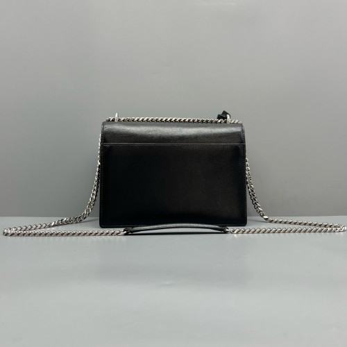 Yves Saint Laurent Medium Sunset Calfskin Black