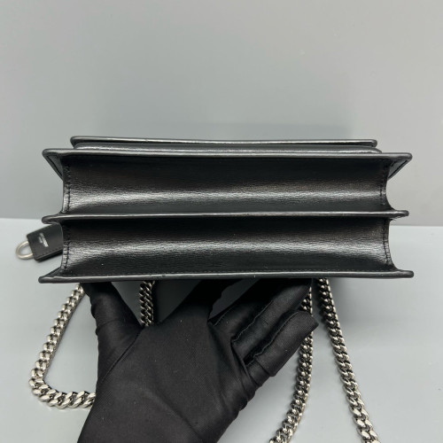 Yves Saint Laurent Medium Sunset Calfskin Black