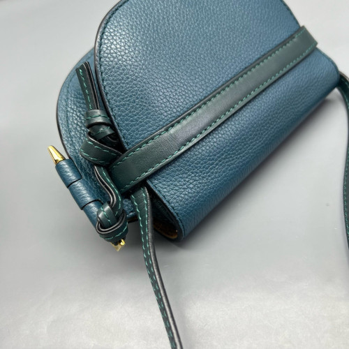 Loewe Mini Gate Grained Calfskin Blue