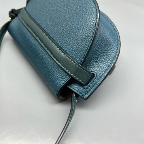 Loewe Mini Gate Grained Calfskin Blue