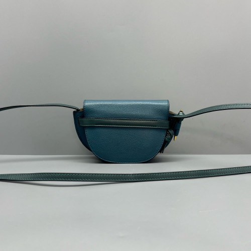 Loewe Mini Gate Grained Calfskin Blue