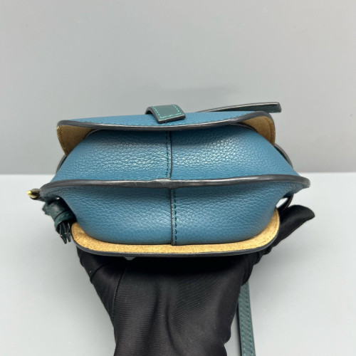 Loewe Mini Gate Grained Calfskin Blue