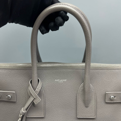 Yves Saint Laurent Medium Sac De Jour Calfskin Grey