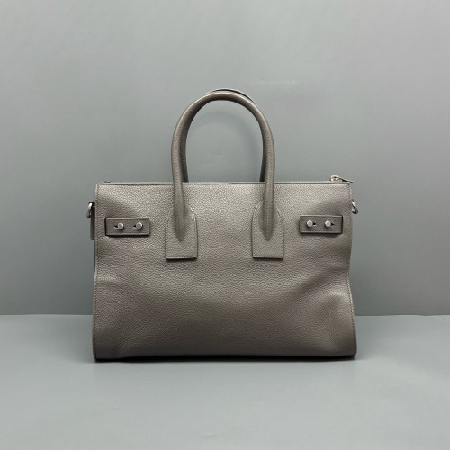 Yves Saint Laurent Medium Sac De Jour Calfskin Grey