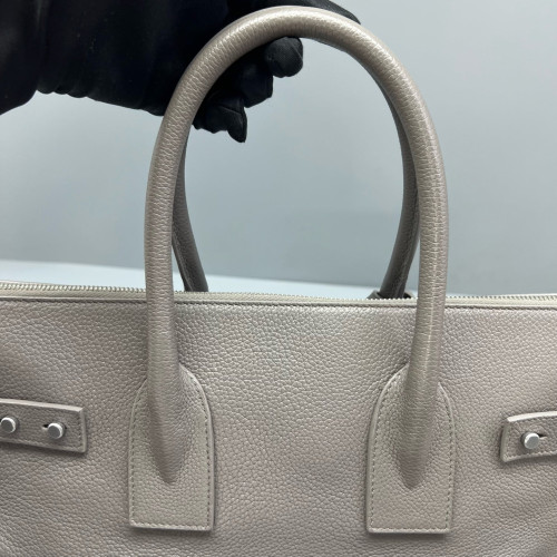 Yves Saint Laurent Medium Sac De Jour Calfskin Grey
