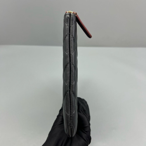 Chanel Quilted Clutch Calfskin Black