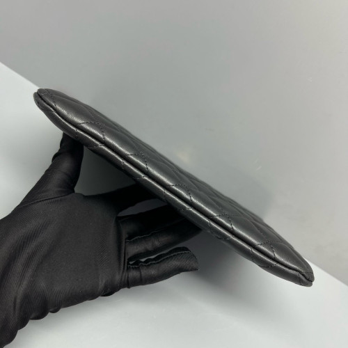 Chanel Quilted Clutch Calfskin Black