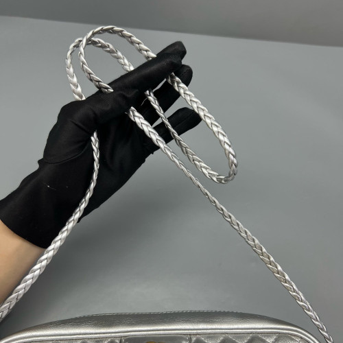 Gucci Diamante Web Camera Case Calfskin Silver Gucci Diamante Web Camera Case Calfskin Silver