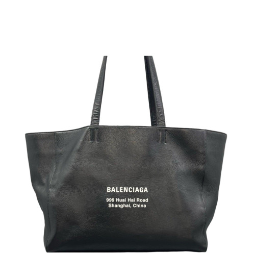 Balenciaga Tote Bag Calfskin Black