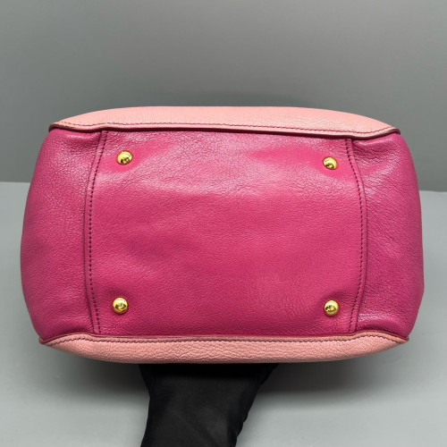 Miu Miu Two-Way Bag Grained Calfskin Pink Magenta Miu Miu Two-Way Bag Grained Calfskin Pink Magenta