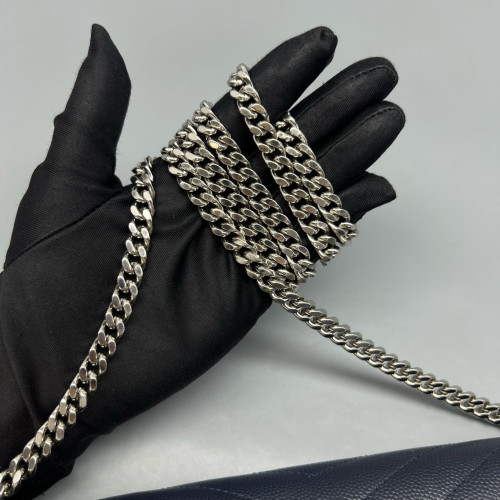 Yves Saint Laurent Envelope Wallet On Chain Caviar Blue