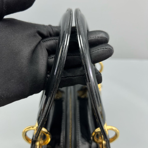 Dior Medium Lady Dior Patent Calfskin Black Dior Medium Lady Dior Patent Calfskin Black