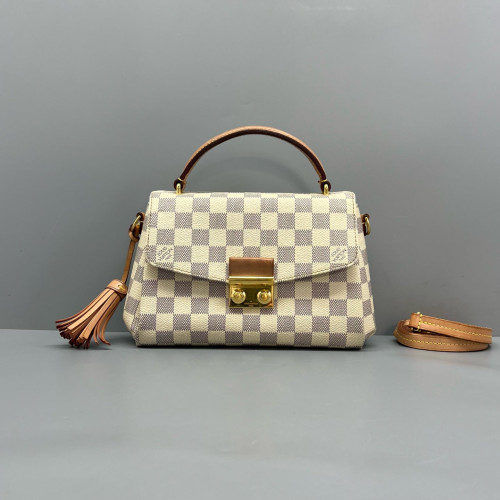 Louis Vuitton Croisette Damier Azur White Brown