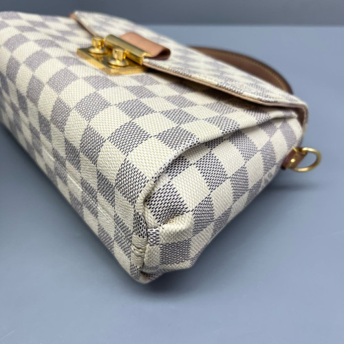 Louis Vuitton Croisette Damier Azur White Brown