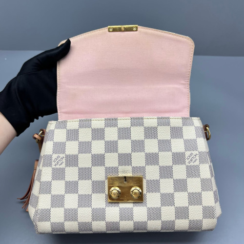 Louis Vuitton Croisette Damier Azur White Brown