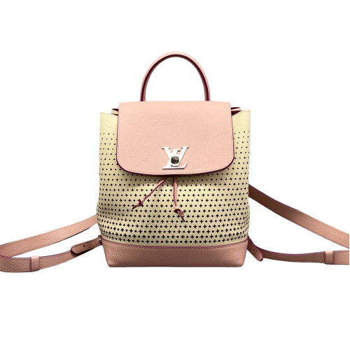 Louis Vuitton Lockme Backpack PM Calfskin Pink Beige