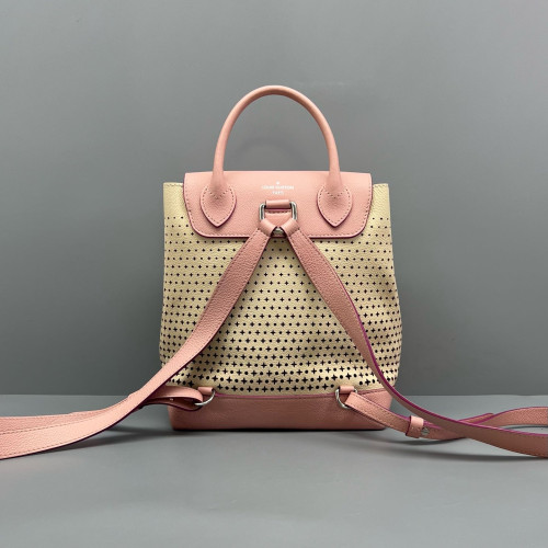 Louis Vuitton Lockme Backpack PM Calfskin Pink Beige