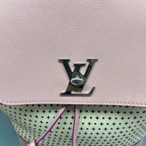 Louis Vuitton Lockme Backpack PM Calfskin Pink Beige